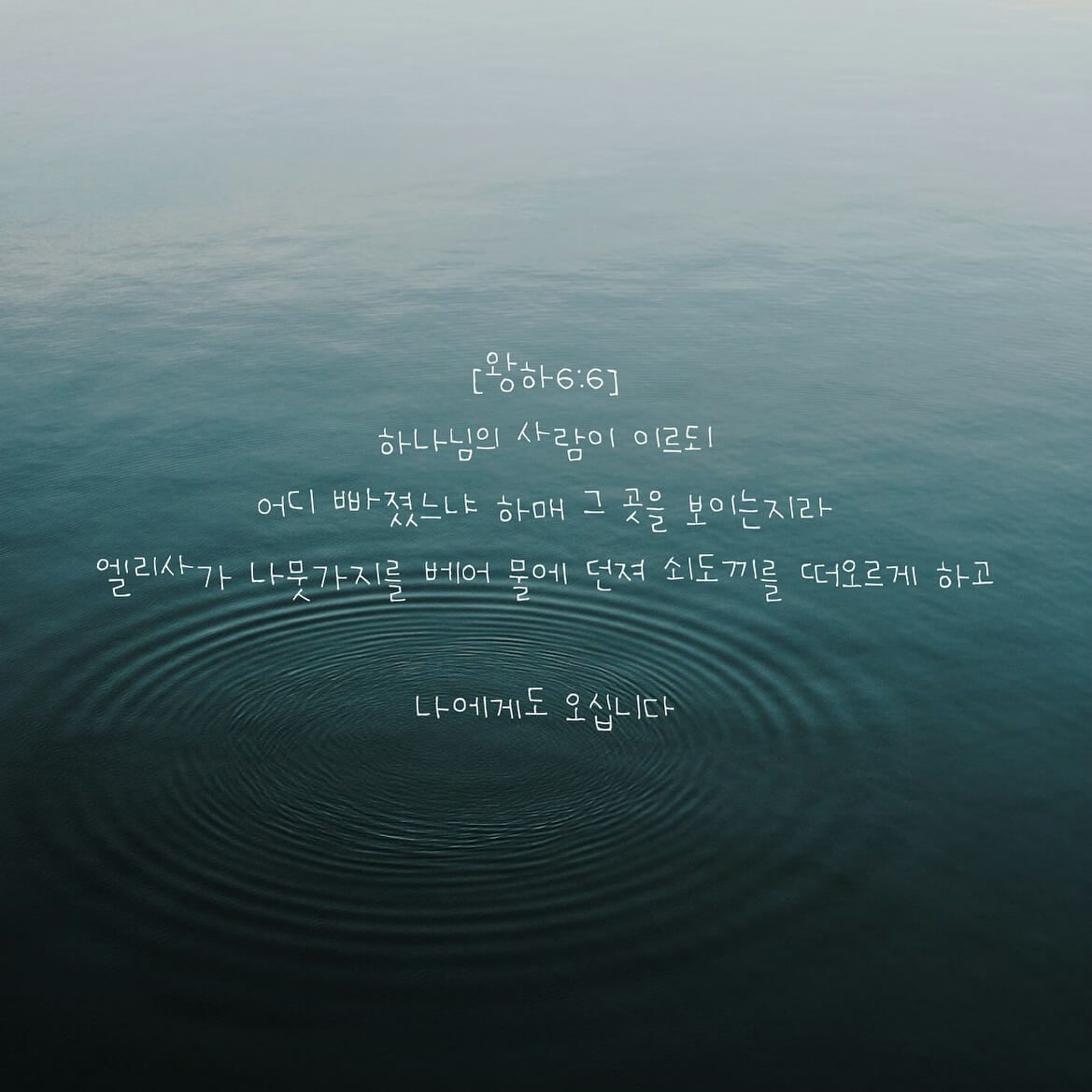 나에게도 오십니다