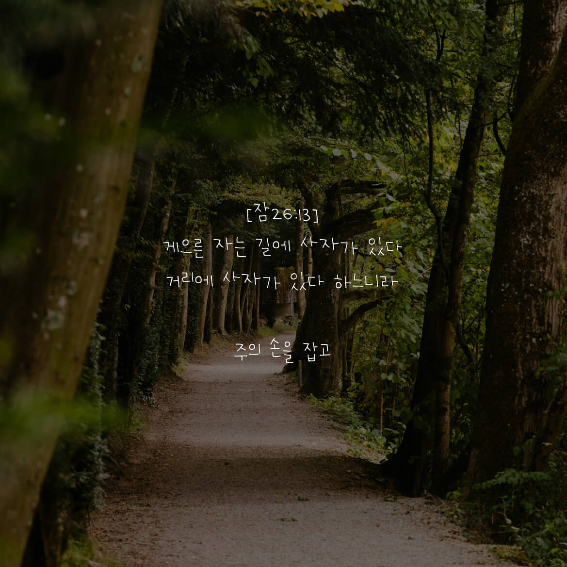 주의 손을 잡고