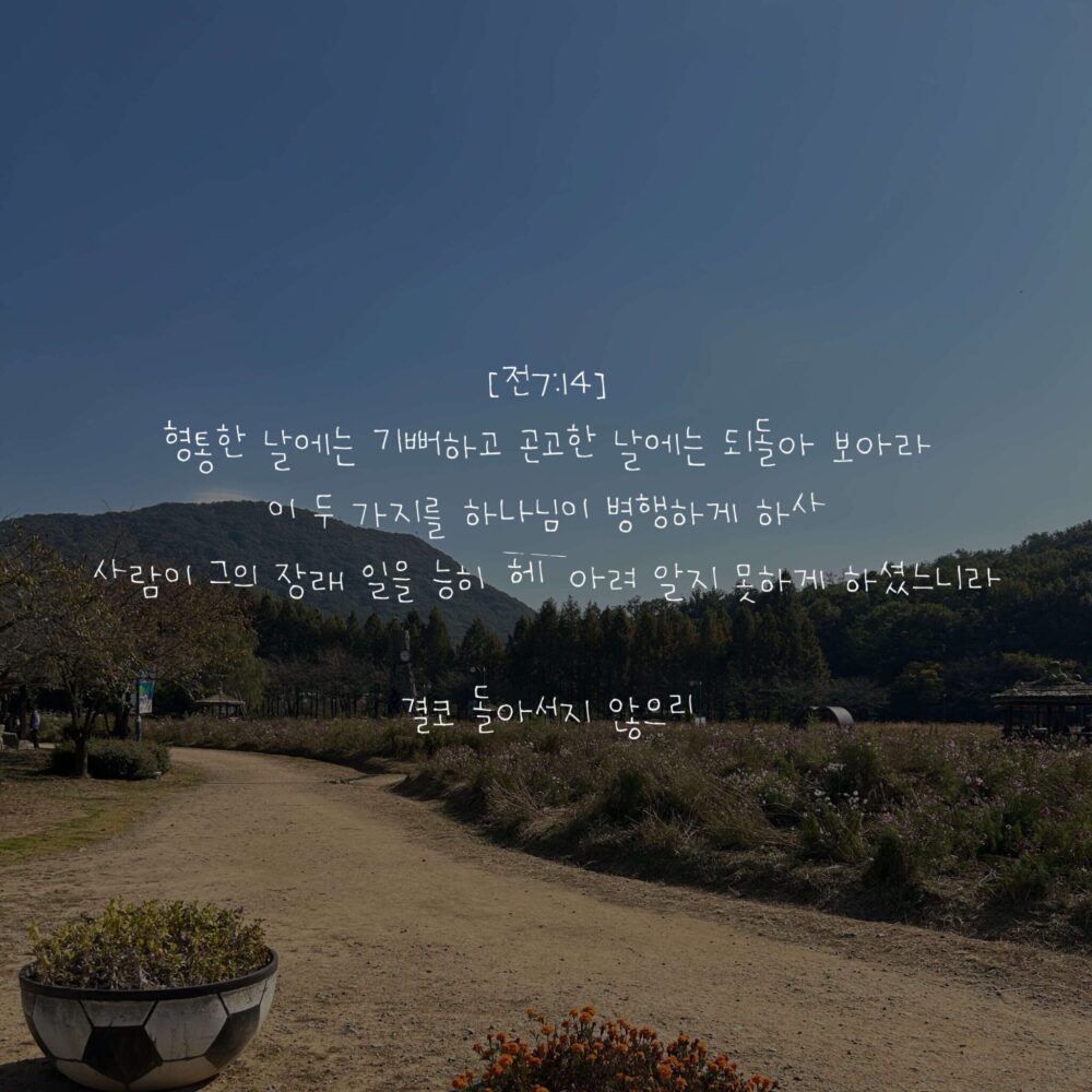 결코 돌아서지 않으리